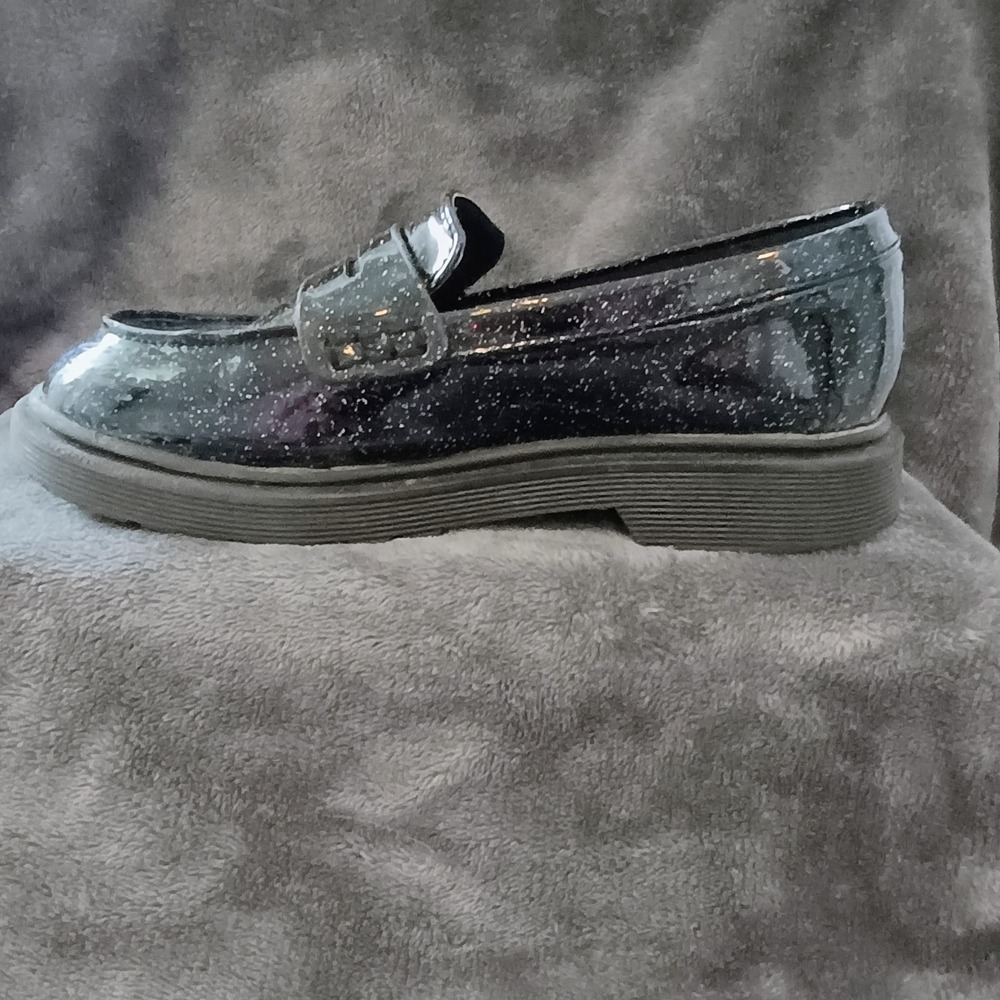 Art Class Celia Glitter Slip-On‎ Loafers Black Onyx  - Girls Size 3 - Picture 5 of 16